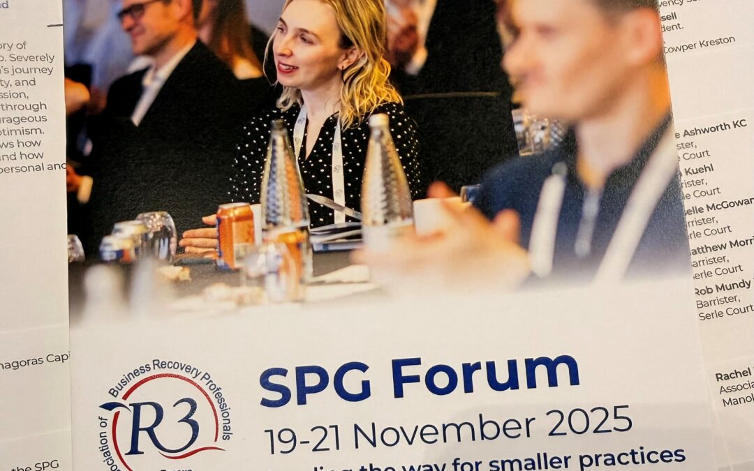 Jo Milner speaks at the R3 SPG Forum 2025