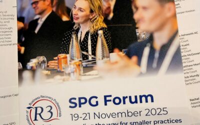 Jo Milner speaks at the R3 SPG Forum 2025